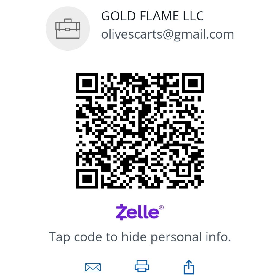 Olive’s Carts Zelle QR Code